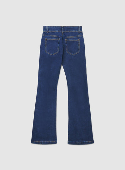 Jeans a zampa a vita bassa