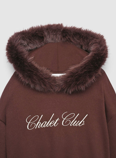 Sudadera crop con capucha y bordado