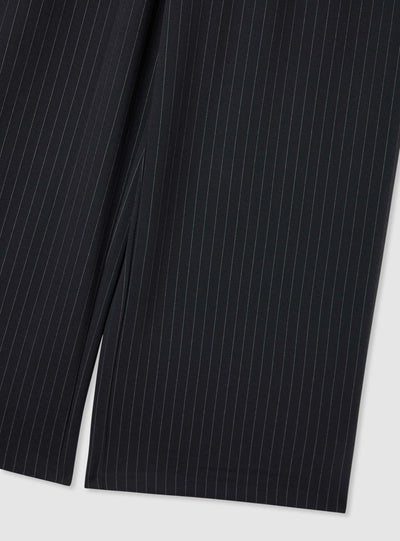 Pantalon wide leg à rayures