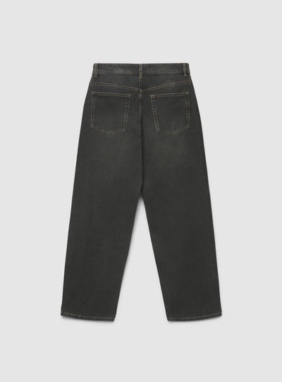 Jeans super baggy a tinta unita