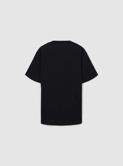 T-shirt unie en tissu texturé