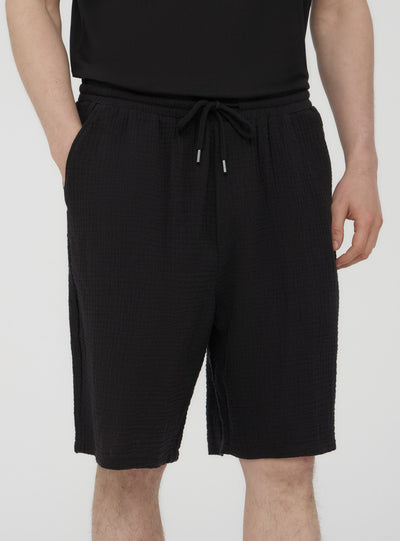 Pantaloncini in tessuto mosso morbido
