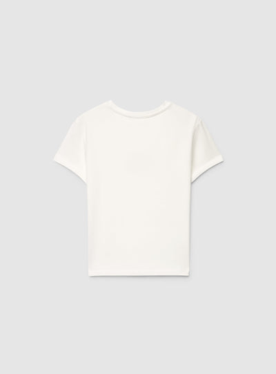 T-shirt slim con scritta
