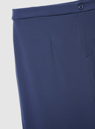 Pantaloni wide leg a tinta unita