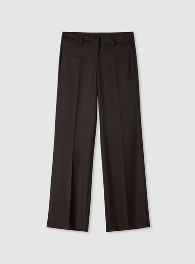 Low-rise straight-leg trousers