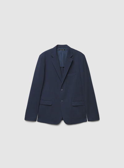 Veste unie à simple boutonnage