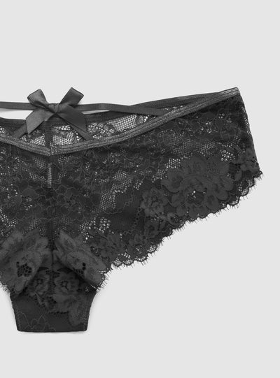 Slip brasiliana in pizzo con fiocchetto