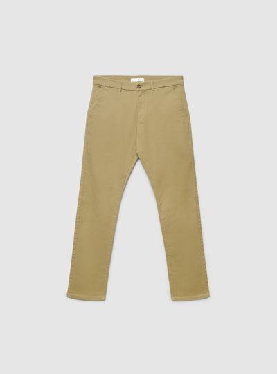 Pantaloni chino regular a tinta unita