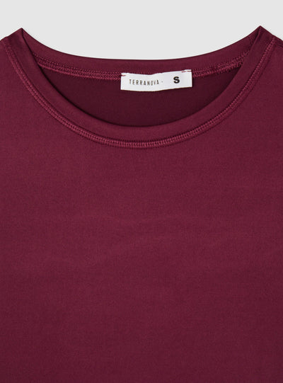 T-shirt a tinta unita a manica corta