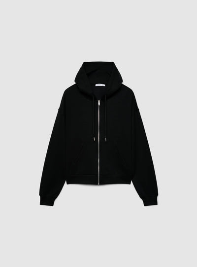 Felpa over con cappuccio e zip