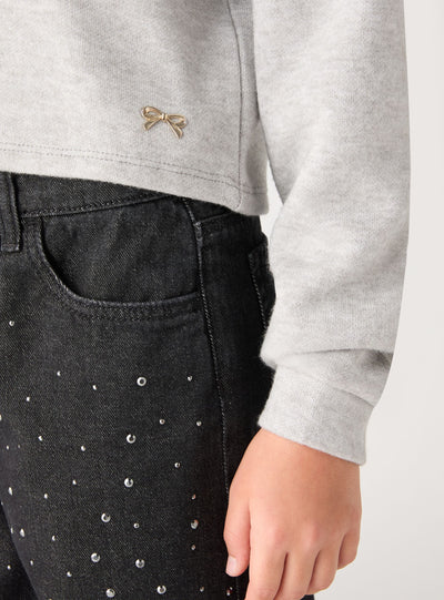 Plain-colour crop top