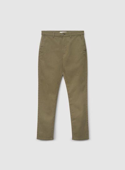 Pantaloni chino skinny a tinta unita