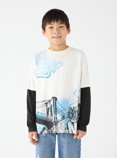 T-Shirt ML Stampa