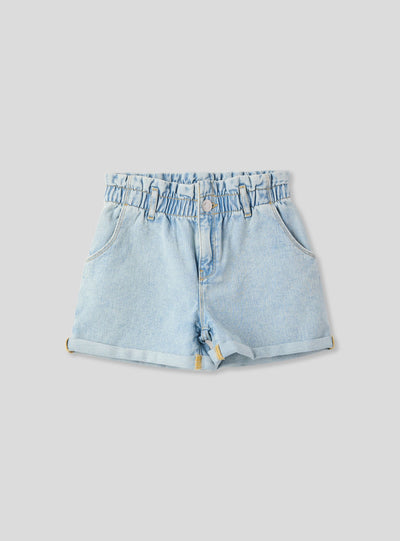 Shorts denim chiari paperbag