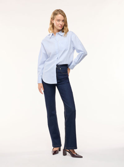 Camicia ampia a righe