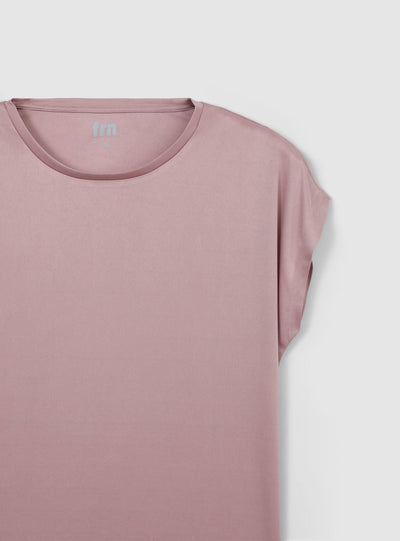 T-shirt sportiva ampia tinta unita