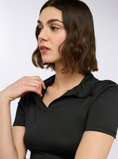 Polo slim fit a tinta unita