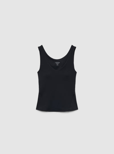 Top sportivo active con scollo a V