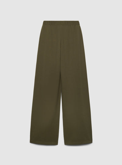 Spodnie wide leg z tkaniny scuba