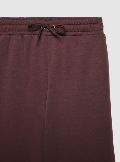 Pantaloni tuta maxi a tinta unita con coulisse