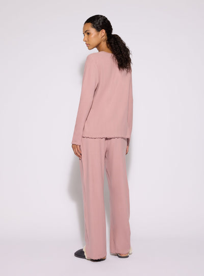 Set pigiama con maglia a maniche lunghe e pantaloni lunghi