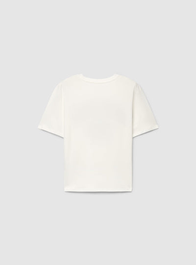 T-shirt maxi con stampa college