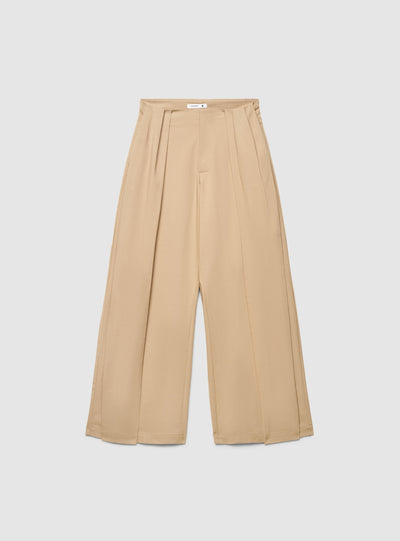 Pantaloni wide leg con cintura