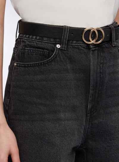 Dark denim bermuda shorts