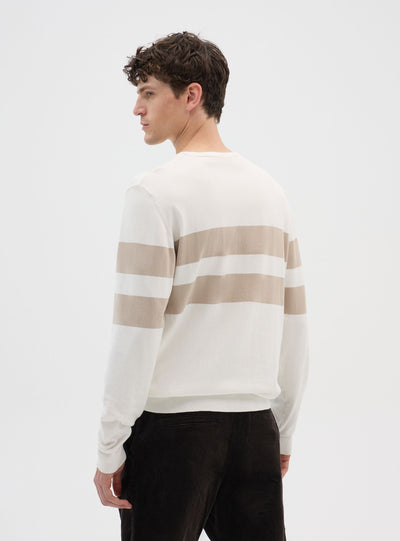 Maglia girocollo a righe