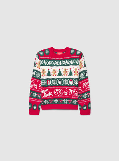 Weihnachtlicher Jacquard-Pullover