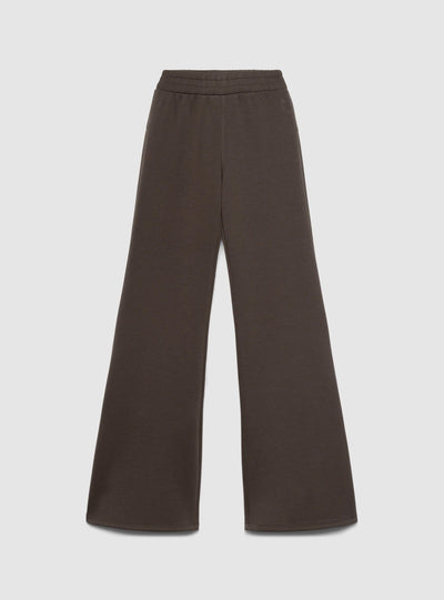 Pantaloni tuta sportivi wide leg a tinta unita