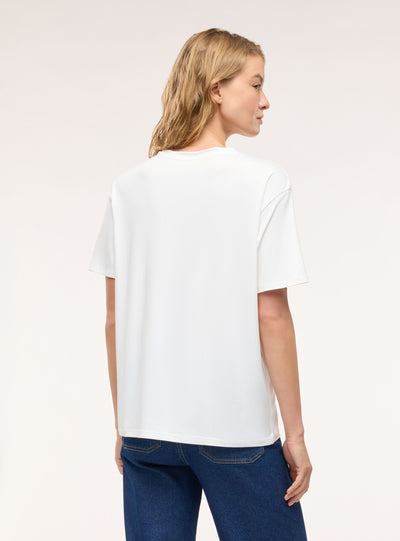T-shirt ampia con stampa