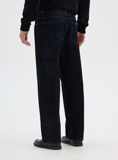 Super Baggy Jeans mit Velours-Effekt