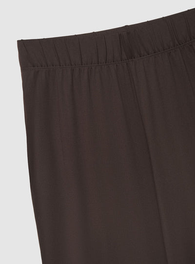 Pantaloni pigiama wide leg a tinta unita