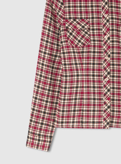 Camicia a quadri con taschini