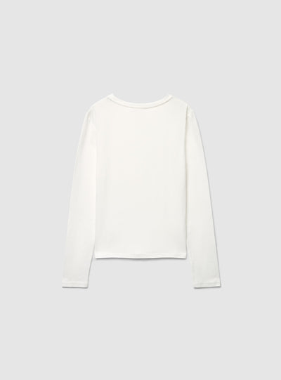 T-shirt manica lunga a tinta unita