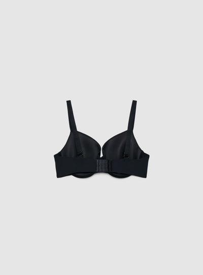 Reggiseno balconcino semi strutturato a tinta unita