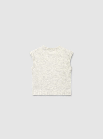 Gilet in maglia con orsetto