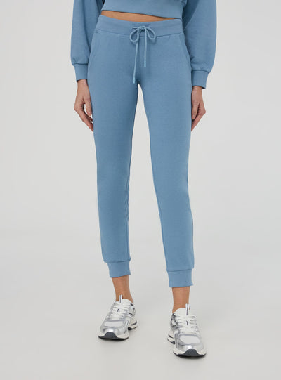 Pantaloni tuta leggeri con polsini e coulisse