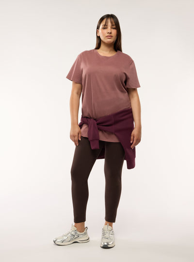 Leggings lunghi a tinta unita
