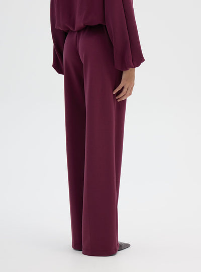 Pantaloni wide leg tinta unita