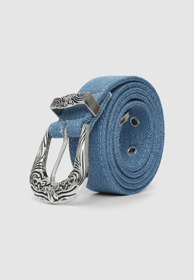 Cintura in denim stile western
