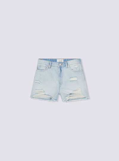 Mom jeans šorts sa poderotinama