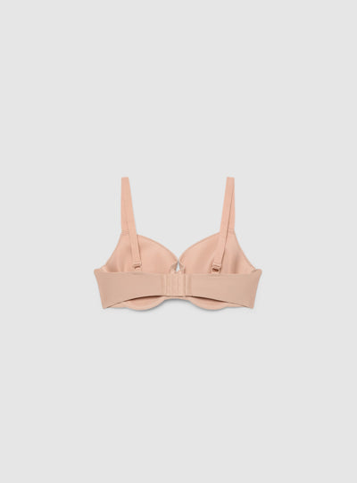 Reggiseno balconcino semi strutturato a tinta unita