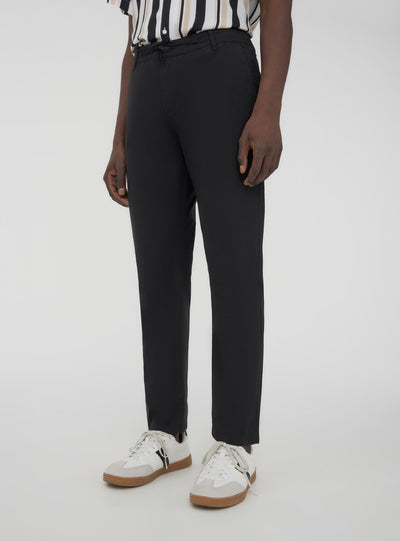Chino trousers with drawstring