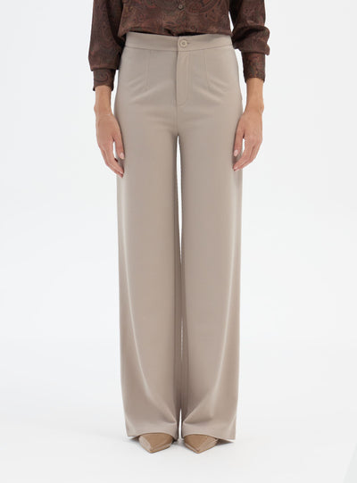 Wide-Leg-Hose aus Scuba
