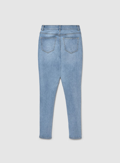 Jeans skinny a tinta unita