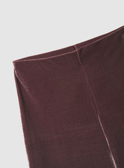 Pantaloni maxi wide leg a tinta unita