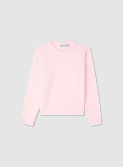 Maglia da bambina girocollo con maniche raglan