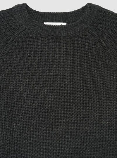 Maglia girocollo a costa inglese
